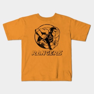 Rocky Ranger, Black Logo Kids T-Shirt